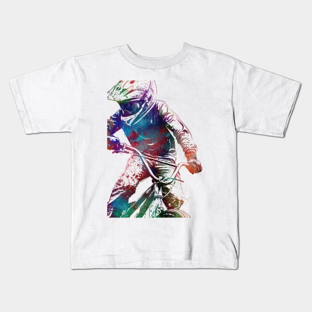 BMX rider bike #bmx Kids T-Shirt by JBJart